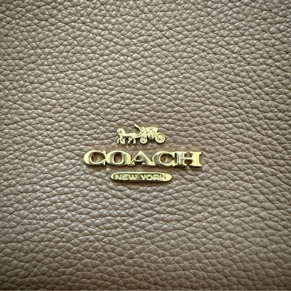 COACH Hadley Convertible Shoulder/Crossbody in Dark Stone with Gold Hardware - Picture 4 of 9